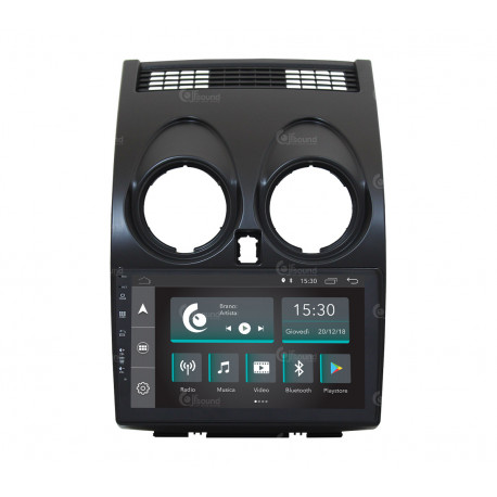Autoradio pour Nissan Qashqai avec navigateur, caméra simple de série et caméra avec vue à 360 JF-039NQ-XDC-1