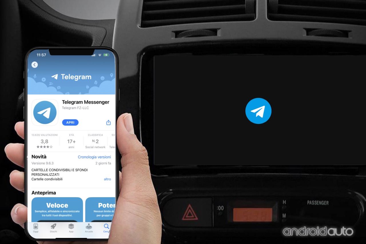 Telegram per Android Auto